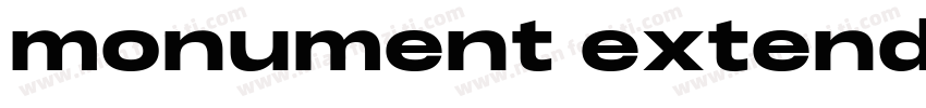 monument extended me字体转换